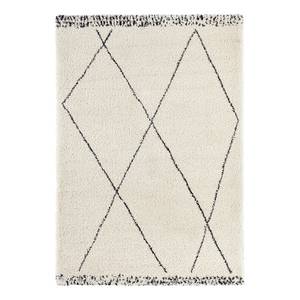 Tapis épais Roha Polypropylène - Crème / Noir - 80 x 150 cm