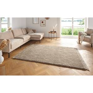 Hochflorteppich Panihe Polypropylen - Grau / Beige - 120 x 170 cm