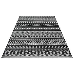 Tapis Khawa Polypropylène - Anthracite / Crème - 77 x 150 cm