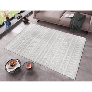 Tapis Khawa Polypropylène - Crème / Gris - 155 x 230 cm