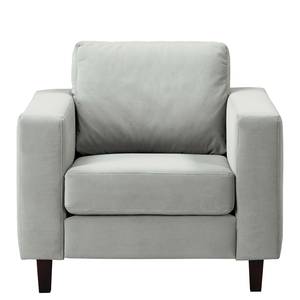 Fauteuil MAISON Tissage à plat - Velours Vaia: Gris clair