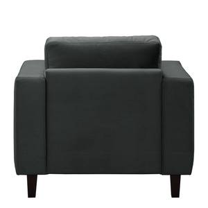 Fauteuil MAISON vlakweefsel - Velours Vaia: Donkergrijs