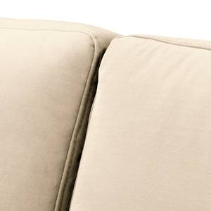 3-Sitzer Sofa MAISON Samt Vaia: Creme - Ohne Schlaffunktion