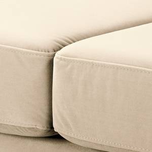 3-Sitzer Sofa MAISON Samt Vaia: Creme - Ohne Schlaffunktion