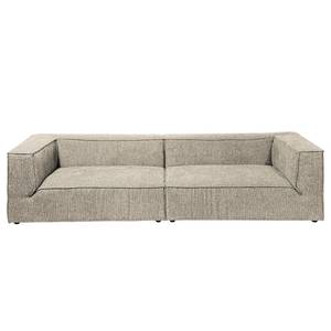 Bigsofa Big Cube Chenille - Chenille TSE: 42 pebble - Breite: 270 cm - Ohne Kissen