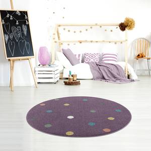 Tapis enfant Wheel II Polypropylène - Lilas - Diamètre : 160 cm