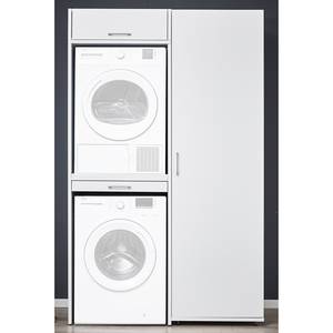 Armoire pour machine à laver Kielce IV Blanc - Blanc - Largeur : 127 cm