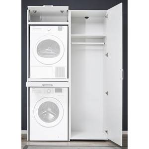 Armoire pour machine à laver Kielce IV Blanc - Blanc - Largeur : 127 cm