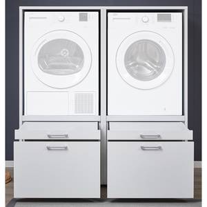 Armoire pour machine à laver Kielce II Blanc - Largeur : 134 cm