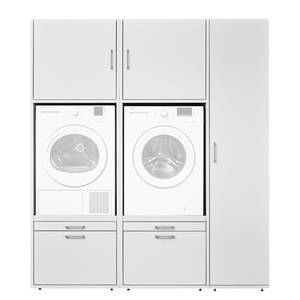 Armoire pour machine à laver Kielce XI Blanc - Blanc - Largeur : 179 cm