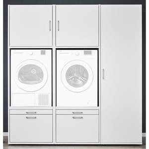 Armoire pour machine à laver Kielce XI Blanc - Blanc - Largeur : 194 cm