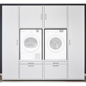 Armoire pour machine à laver Kielce XII Blanc - Blanc - Largeur : 224 cm