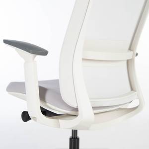 Chaise de bureau Rosie Gris clair / Blanc