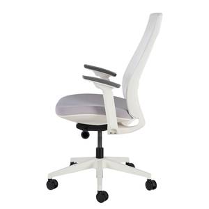 Chaise de bureau Ross Gris clair / Blanc