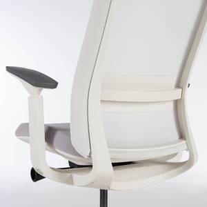 Chaise de bureau Ross Gris clair / Blanc