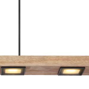 LED-Hanglamp Joya ijzer/massief eikenhout - 6 lichtbronnen - Zwart