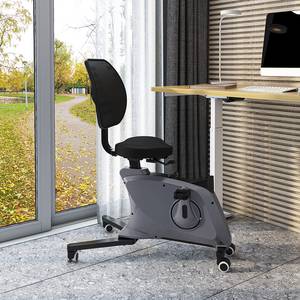 Deskbike Locon Höhenverstellbar - Mesh / Metall - Schwarz / Grau