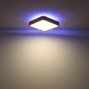 LED-plafondlamp Leanara I acrylglas/ijzer - 1 lichtbron - Bruin - Breedte: 40 cm