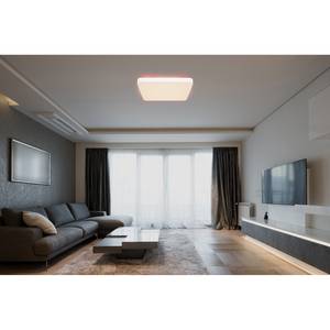 Lampada da soffitto a LED Leanara I Vetro acrilico / Ferro - 1 punto luce - Bianco - Larghezza: 73 cm