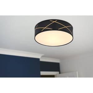 LED-plafondlamp Bemmo vlakweefsel/ijzer - 1 lichtbron - Diameter: 30 cm