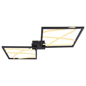 LED-plafondlamp Kaia II acrylglas/ijzer - 1 lichtbron