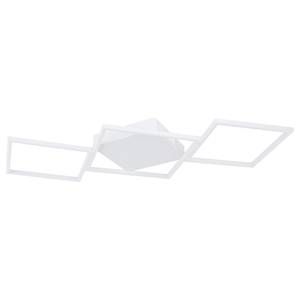 Plafonnier Kurio I Plexiglas / Aluminium - 1 ampoule - Blanc