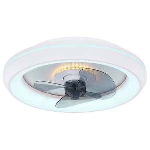 Plafonnier ventilateur Joey II Plexiglas / Fer - 1 ampoule