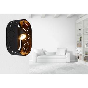 LED-wandlamp Clarke vlakweefsel/ijzer - 1 lichtbron