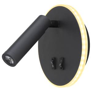 LED-wandlamp Many I acryl/ijzer - 1 lichtbron - Zwart