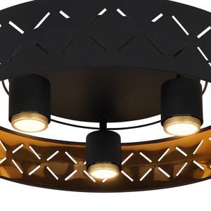 Lampada da soffitto Clarke I Tessuto piatto / Ferro - 3 punti luce