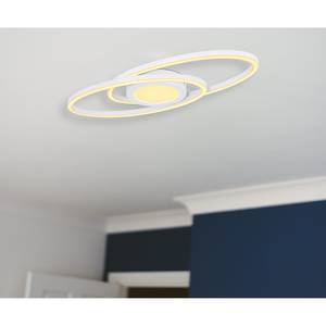 Lampada da soffitto a LED Reggy II Vetro acrilico / Ferro - 1 punto luce - Bianco