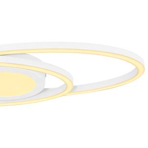 Plafonnier Reggy II Plexiglas / Fer - 1 ampoule - Blanc