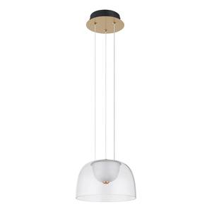 Lampada LED a sospensione Jocky III Vetro trasparente / Ferro - 1 punto luce - Diametro: 23 cm