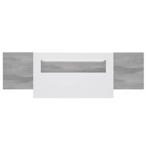 Tête de lit Karlsbach Gris - Blanc - Bois manufacturé - 279 x 94 x 3.7 cm