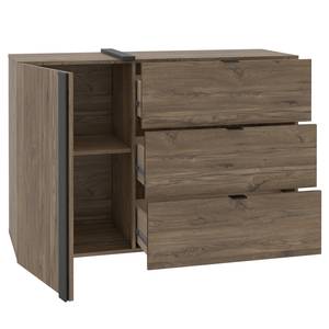 Kast Heimbach Zwart - Bruin - Plaatmateriaal - 115 x 80 x 43 cm