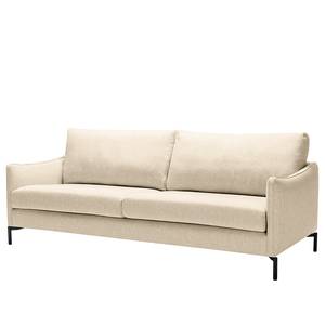 Sofa Meissner (3-Sitzer) Flachgewebe Nandin: Ziernaht Beige