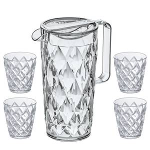 Caraffa con 4 bicchieri Crystal (5) SAN (stirene-acrilonitrile) - Trasparente