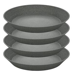 Speiseteller Connect Plate (4er-Set) Polypropylen / Fichte - Dunkelgrau