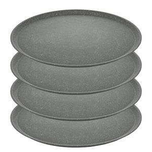 Piatto piano Connect Plate (4) Polipropilene / Abete - Grigio scuro