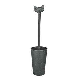 Brosse WC Miaou Polypropylène - Gris foncé