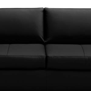 Schlafsofa Latino Echtleder Mabel: Schwarz - Breite: 190 cm