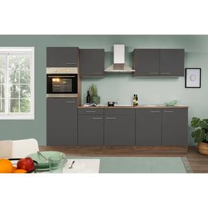 Küchenzeile Cano X Grau - Breite: 270 cm