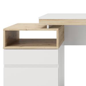 Schreibtisch Sirka Weiß / Asteiche Dekor