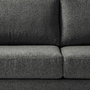 3-Sitzer Sofa COSO Classic+ Webstoff - Chenille Rufi: Anthrazit - Chrom glänzend