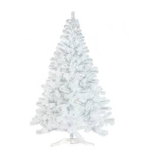 Künstlicher Weihnachtsbaum Jala Weiß - Polyester PVC - 115cm - 220cm - 115cm - Höhe: 220 cm