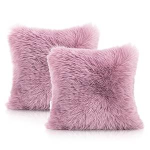 Housse de coussin Okka (lot de 2) Polyester - Lilas