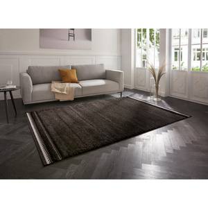 Tappeto a pelo lungo Aine Polipropilene - Grigio scuro - 80 x 150 cm