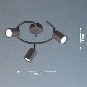 Lampada da soffitto a LED Vano III Ferro - 3 punti luce