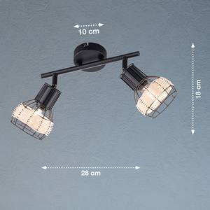 Plafondlamp Straw I ijzer - 2 lichtbronnen