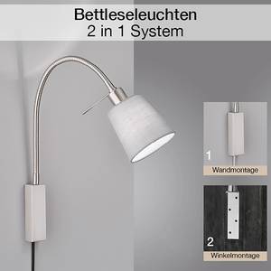 Wandlamp Wolke II textielmix/ijzer - 1 lichtbron